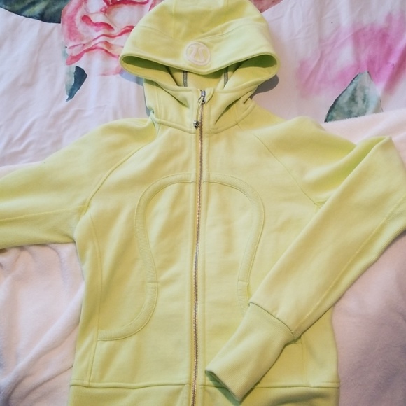 lululemon athletica Other - Lululemon Scuba Bright Yellow Hoodie